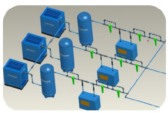 空壓機安裝布局