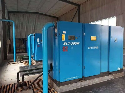 三臺10立方螺桿空壓機保養維護完成！